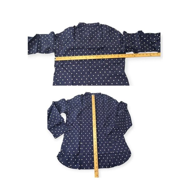 A set of 2 Uniqlo  Cotton Shirts,  Size XL, Blue dots, Black/white Gingham Check - Picture 9 of 16